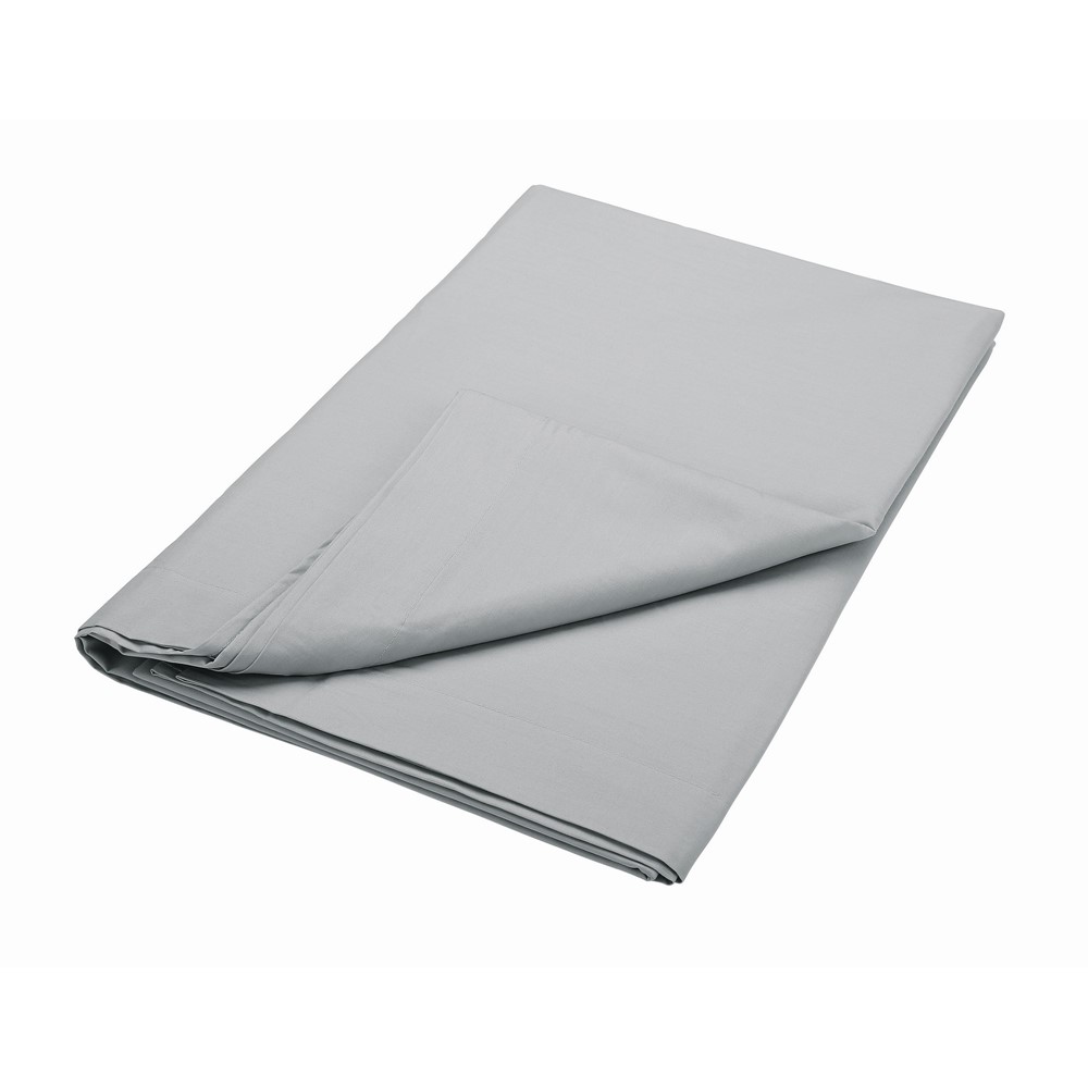 Plain Dye Flat Sheet By Bedeck of Belfast in Grey